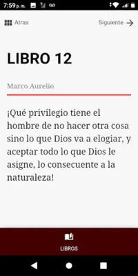 Meditaciones de Marco Aurelio android App screenshot 3