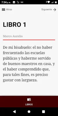 Meditaciones de Marco Aurelio android App screenshot 4